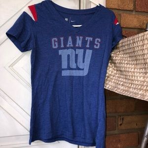 Pink NY giants tee shirt